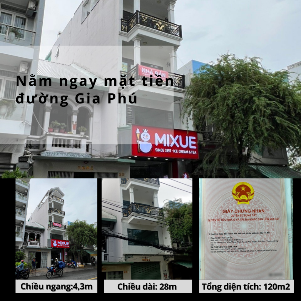 Bán Nhà Gia Phú Quận 6